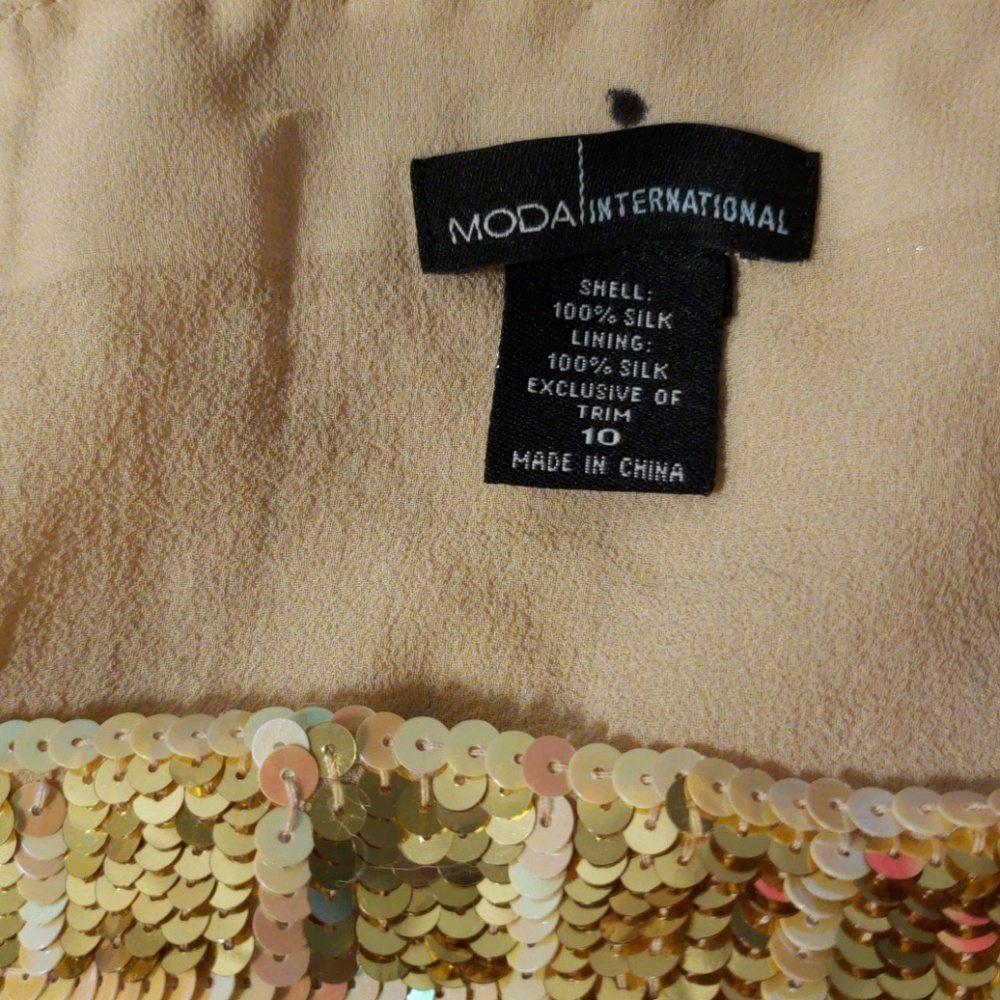 MODA INTERNATIONAL sequin miniskirt - Picture 4 of 7